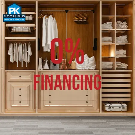 Custom Cabinets & Lighting - 0% financing at PK Floors