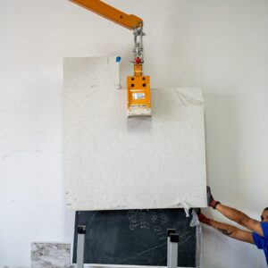 White Quartz with specs 3CM 47x40